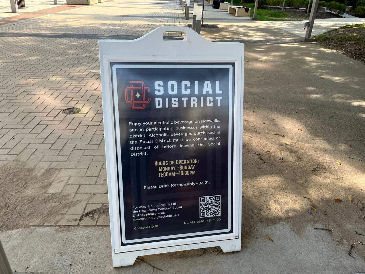 Concord’s social district hours are in effect daily from 11 a.m.-10 p.m.