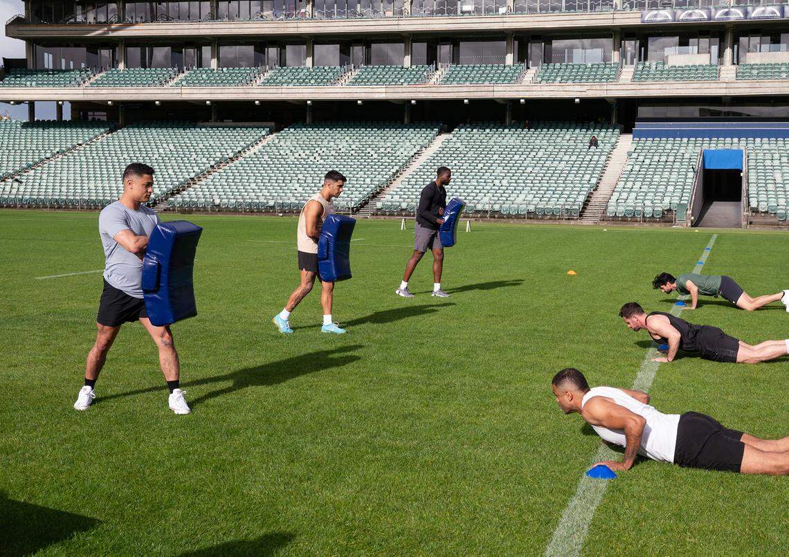 Marcus Shoberg during the group date on the July 29 episode of “The Bachelorette” on ABC.