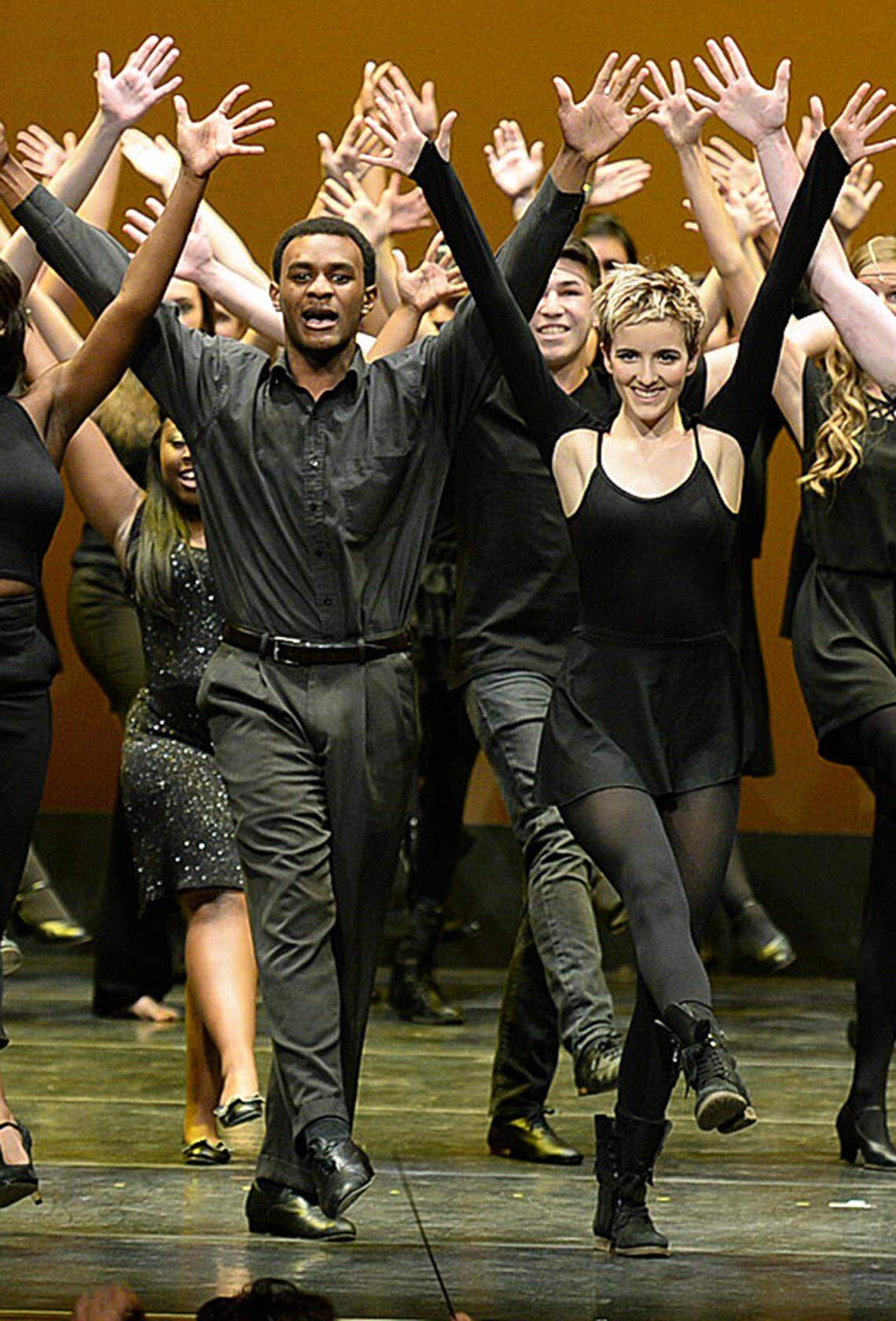 Both the 2014 Blumey winners for lead acting were students of Mitchell’s: Mekhai Lee (left) went on to the 2018 national tour of “The Color Purple,” while Abby Corrigan was in 2018’s live-TV “Jesus Christ Superstar,” and had a main role in the national tour of “Fun Home,” among other work. (Northwest took nine of 12 main Blumey awards that year.)