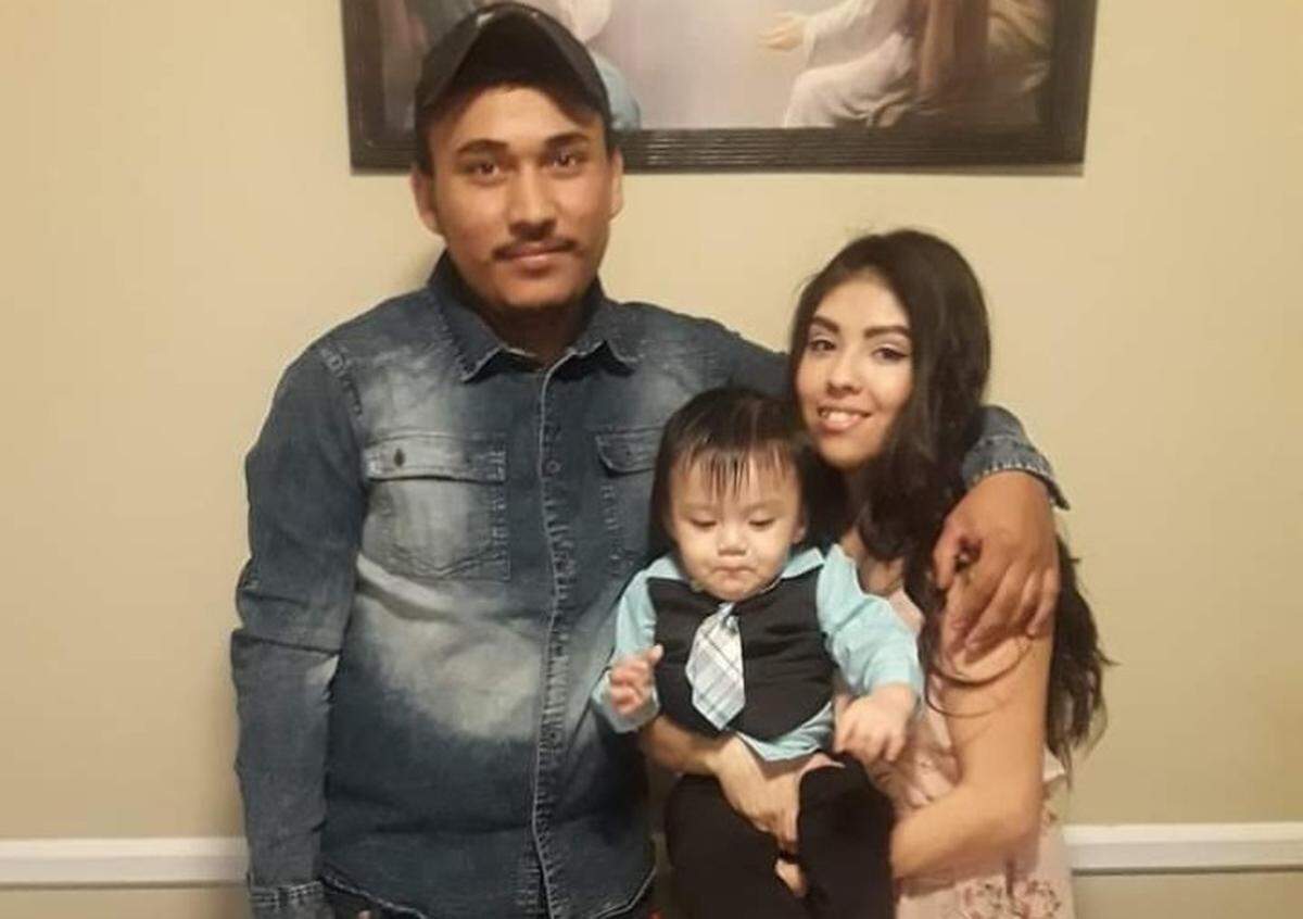 Nery Flores with Guadalupe Ortiz, holding her son Jayko Adrian Montero Ortiz, 2 1/2. Ortiz is grateful for the Salvation Army’s Angel Tree program that provides clothing and toys to children in need.