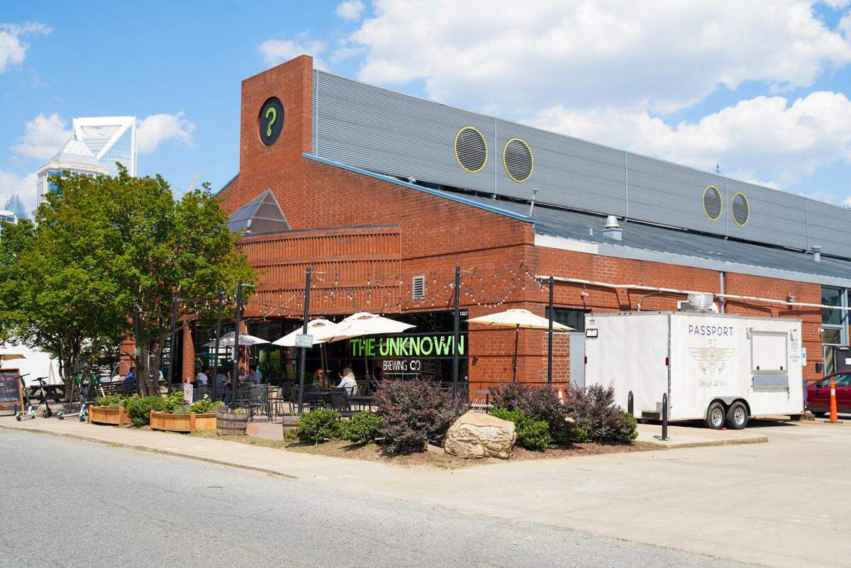 The Unknown Brewing Company is on Mint Street in Charlotte.