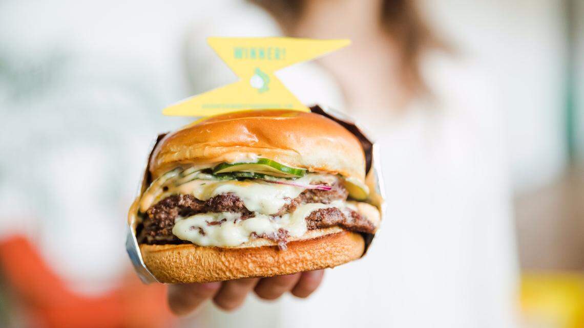 Harriet’s Hamburgers will award free hamburgers for an entire year to one winning recipient on July 1 who will find a golden lightning bolt in their to-go bag.