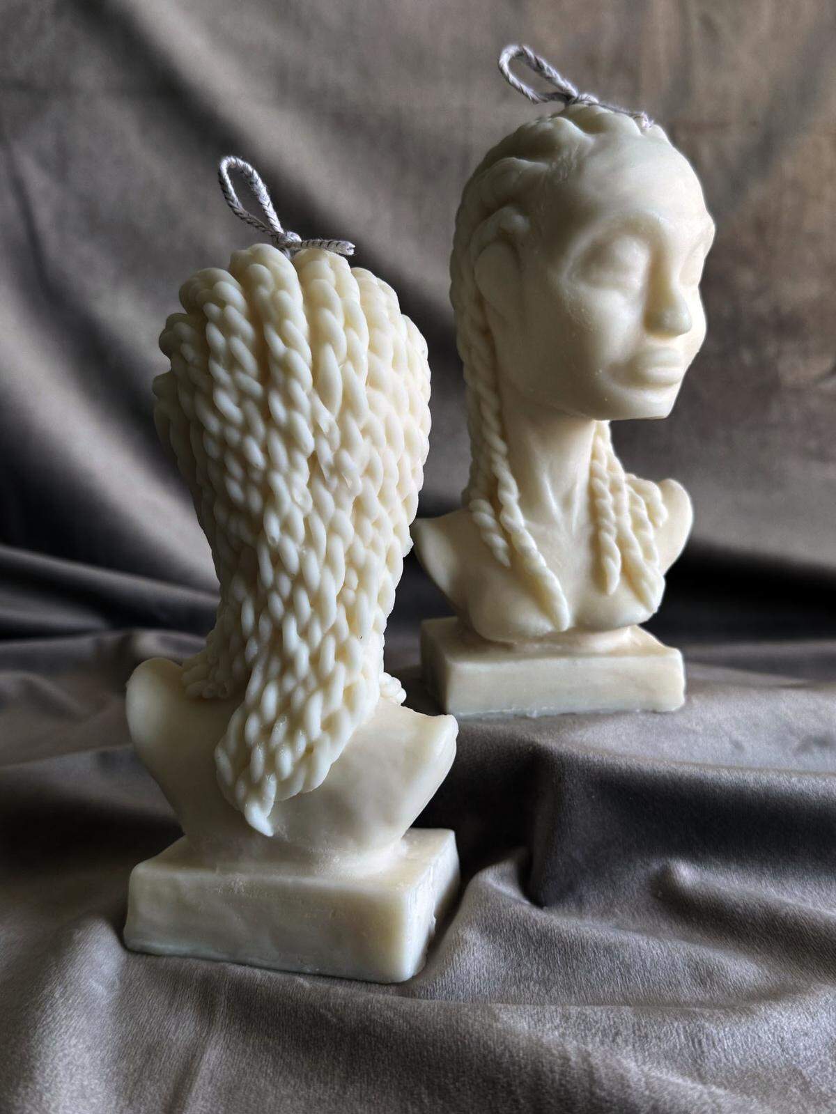 Candle sculpture of Queenie