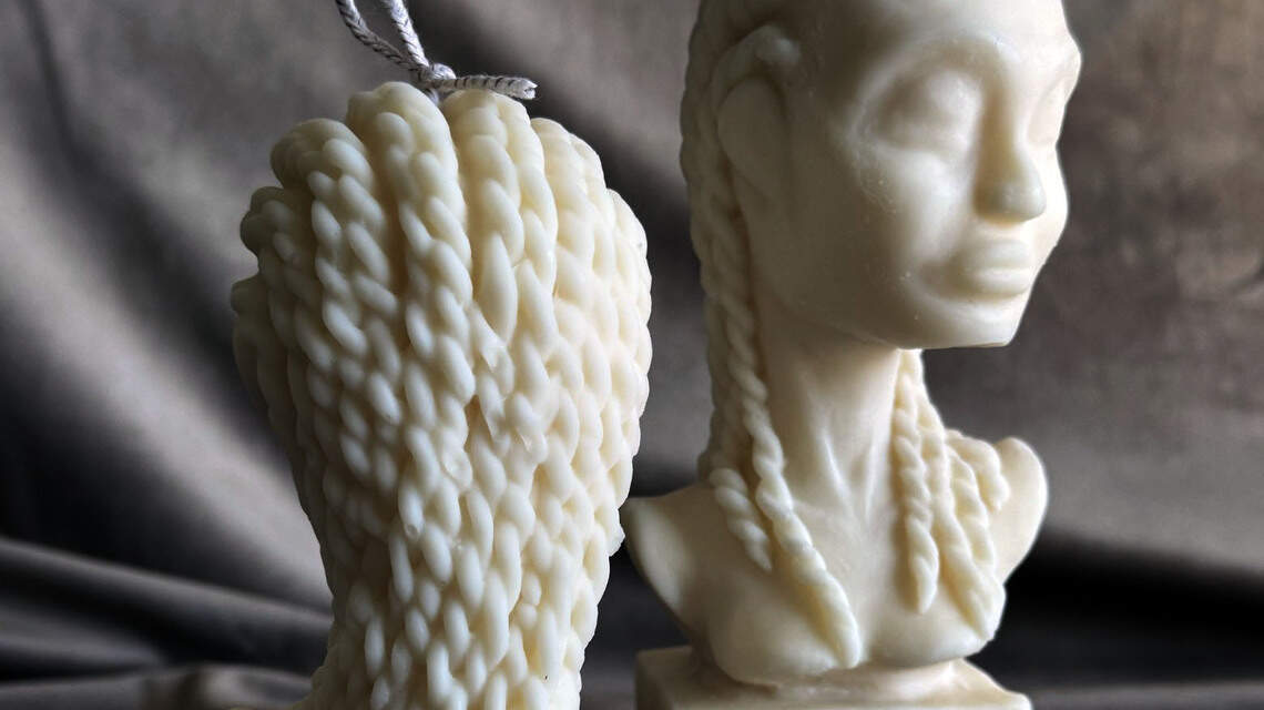 Seeking modern Black representation in candle art, a Charlotte woman found her niche