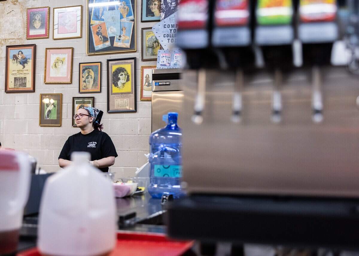 Rachel Littlejohn talks about the changes they have made at the drink station to avoid using city water at The Sub Factory in Kings Mountain.