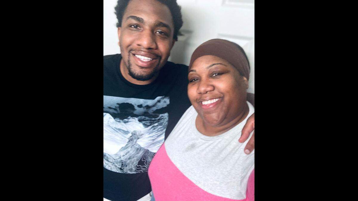 William Perry with his mother Caprice, who said losing her firstborn son unexpectedly impacted her family forever.