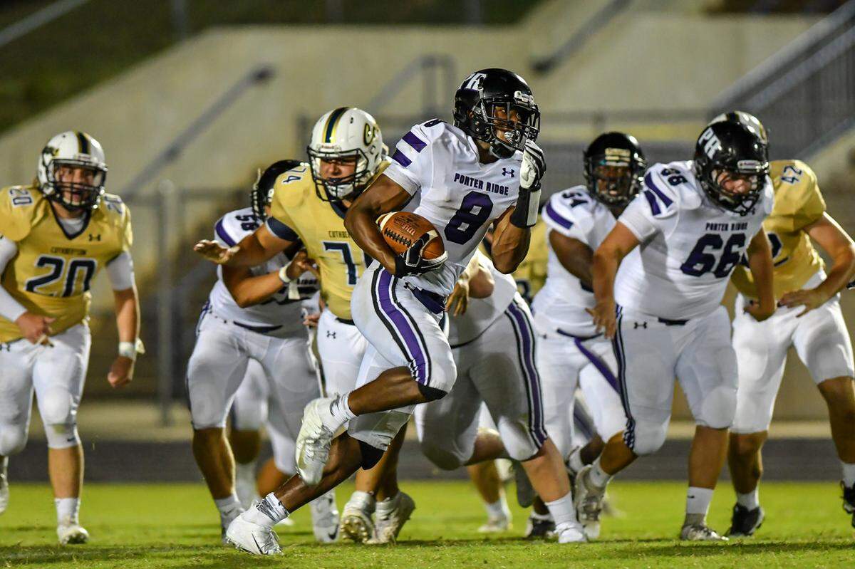 Porter Ridge High running back Jaylen Coleman rushed for nearly 2,000 yards and is the Southwestern 4A offensive player of the year