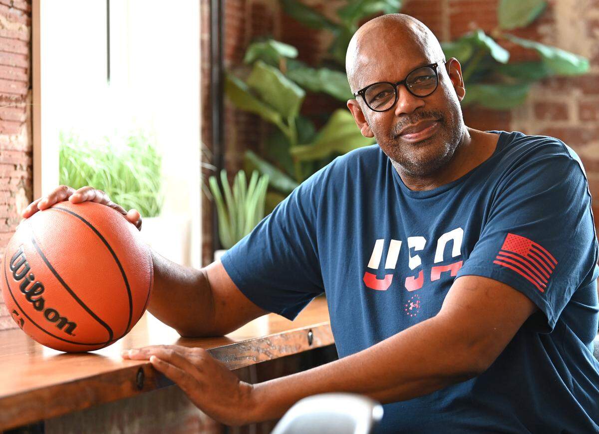 Former NBA star Cedric Maxwell on Tuesday, January 17, 2023. Maxwell starred in the NBA for the Boston Celtics, Houston Rockets and Los Angeles Clippers. Maxwell now works in radio broadcasting announcing Celtics games.