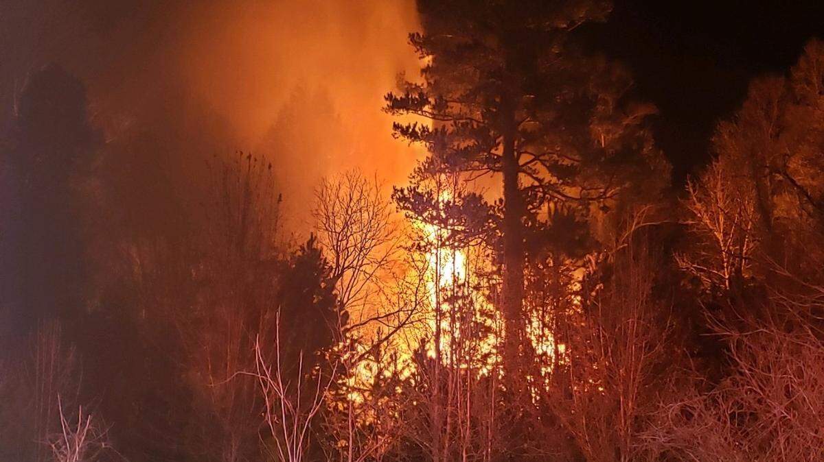 Crews responded to a reported structure fire at 840 Brawley School Rd. around 8:30 p.m. on Saturday.