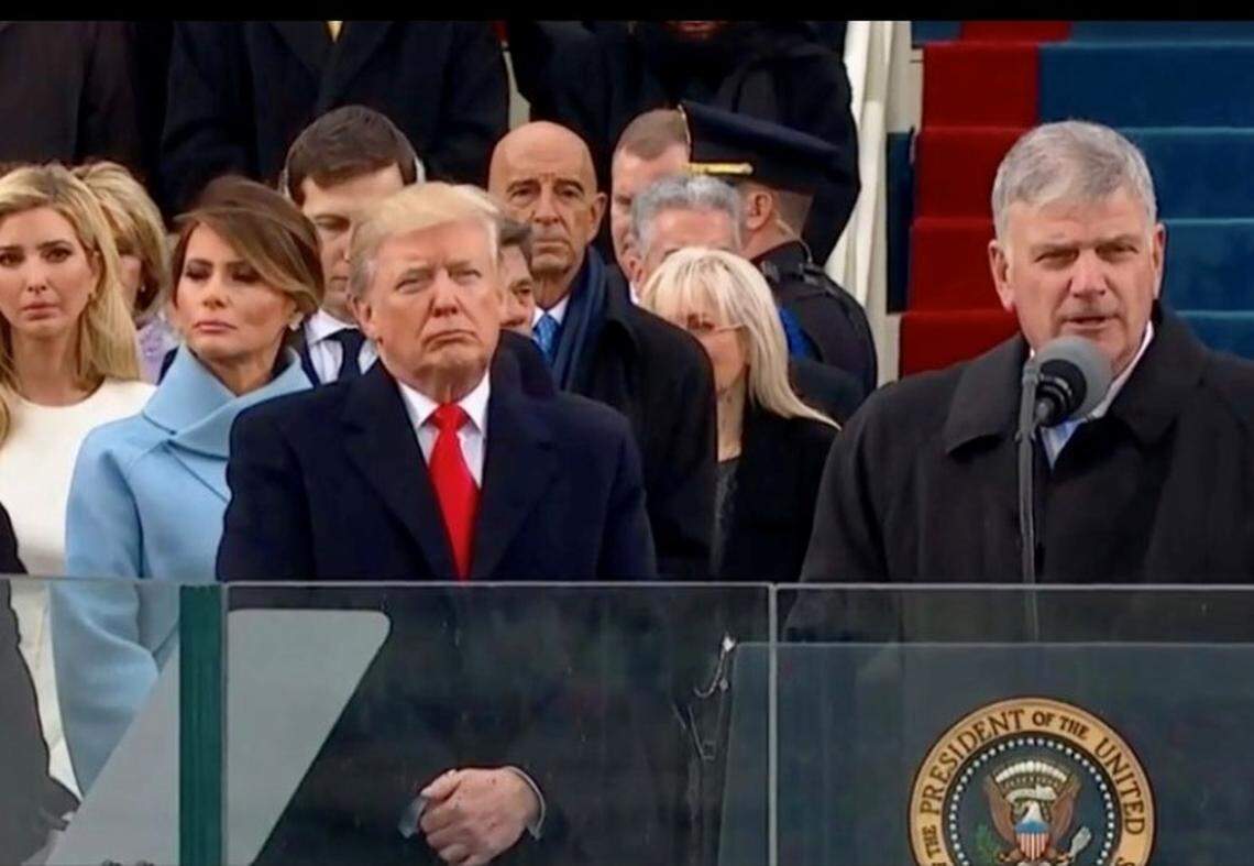 Franklin Graham offered a prayer at President Trump’s inauguration in 2017.