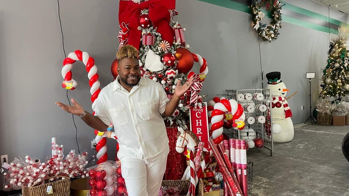 Mr. Christmas got his wish to bring holiday cheer via his East Charlotte pop-up + photo studio