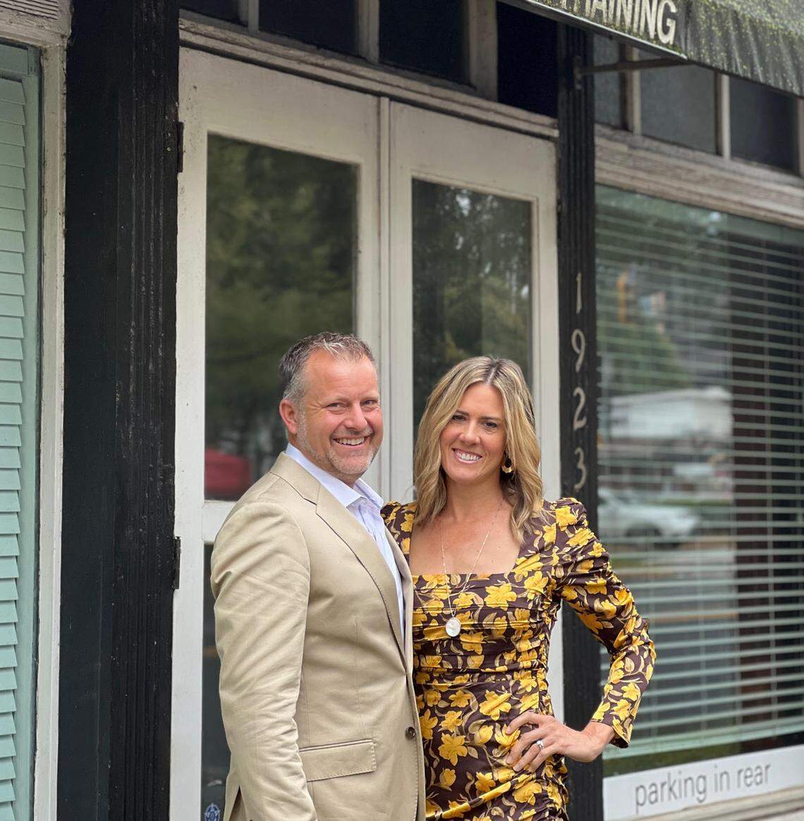 Jeff Tonidandel and his wife Jamie Brown, restaurant owners, are working to save a historic building in the Charlotte neighborhood of Dilworth.