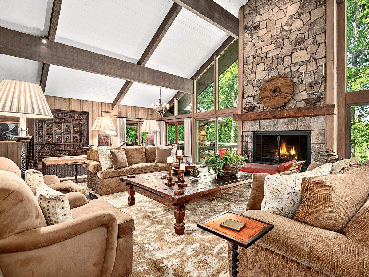 The main residence showcases an open and flowing floor plan, perfect for entertaining.