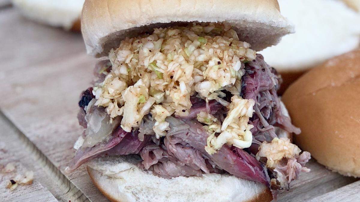 Sweet Lew’s will feature slow-cooked barbecue, including pulled pork, cooked over hickory and pecan wood.