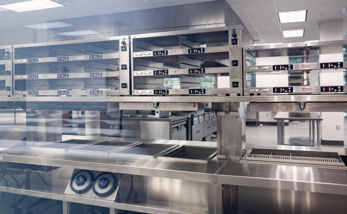 The Bojangles new Charlotte headquarters includes the corporate office and training kitchen under one roof for the first time.