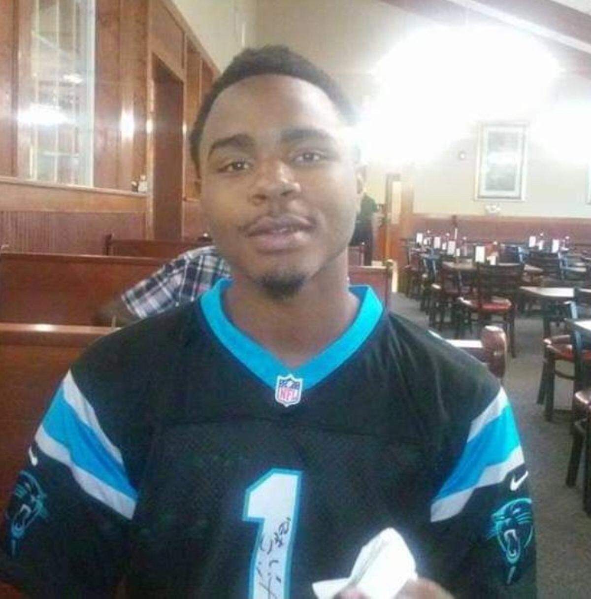 Javarrus Jeter was a big fan of the Carolina Panthers.