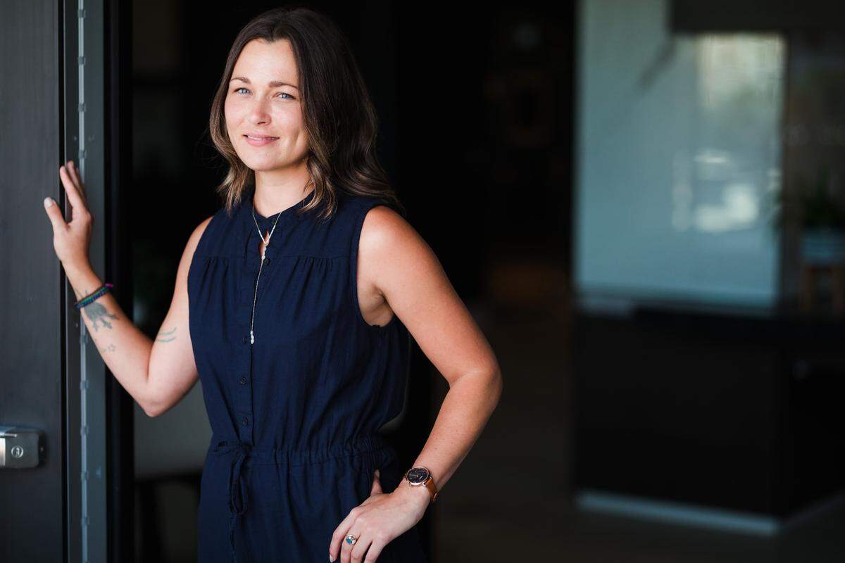 Amanda Gibbons, a mixologist and bar manager at Cordial shown in this pre-COVID-19 photo, asks customers to be considerate and adaptable.