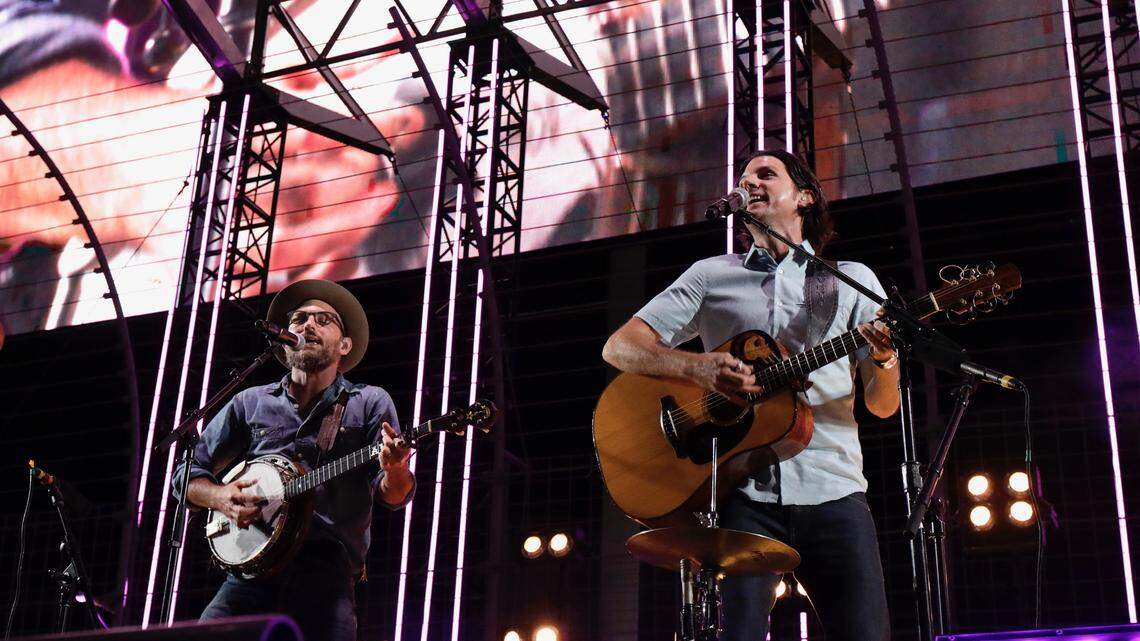 Review: The Avett Brothers’ drive-in show at the speedway was a big gamble. Did it pay off?
