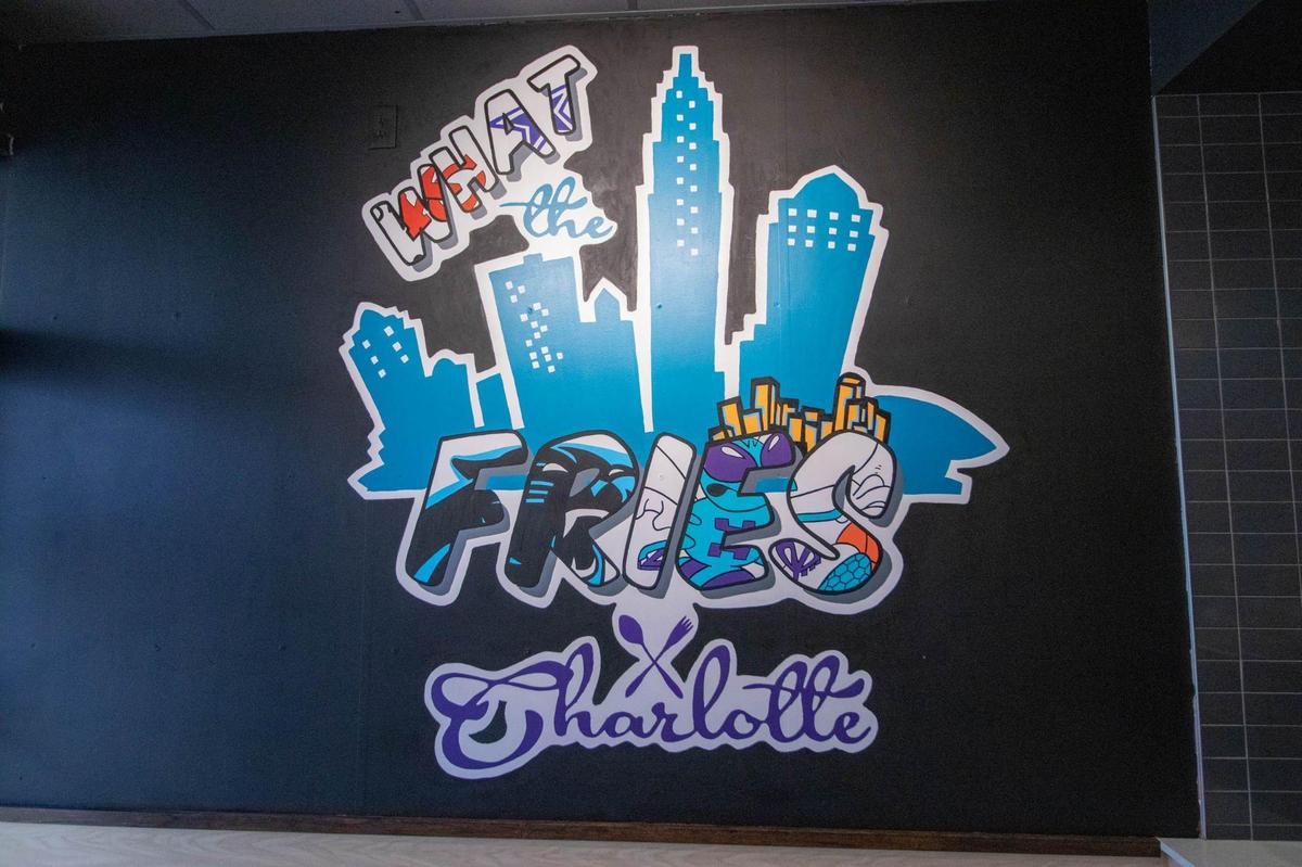 What The Fries’ new restaurant also features art by Garrison Gist.