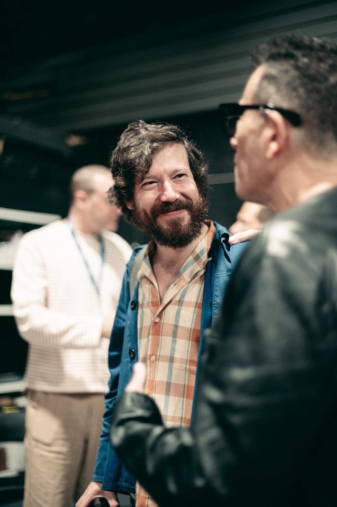 “I just feel a ton of gratitude that we’re going to get to keep this journey going with these people that I love,” said John Gallagher Jr., seen here at the first week of rehearsals this week.