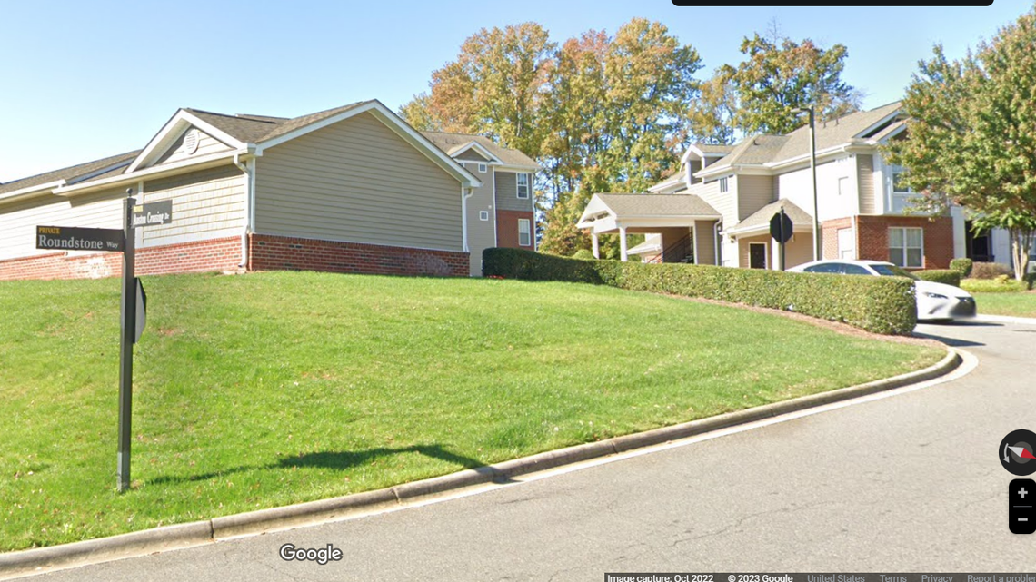 The incident happened around 12:30 a.m. Friday in the 5000 block of Roundstone Way in North Charlotte, CMPD says