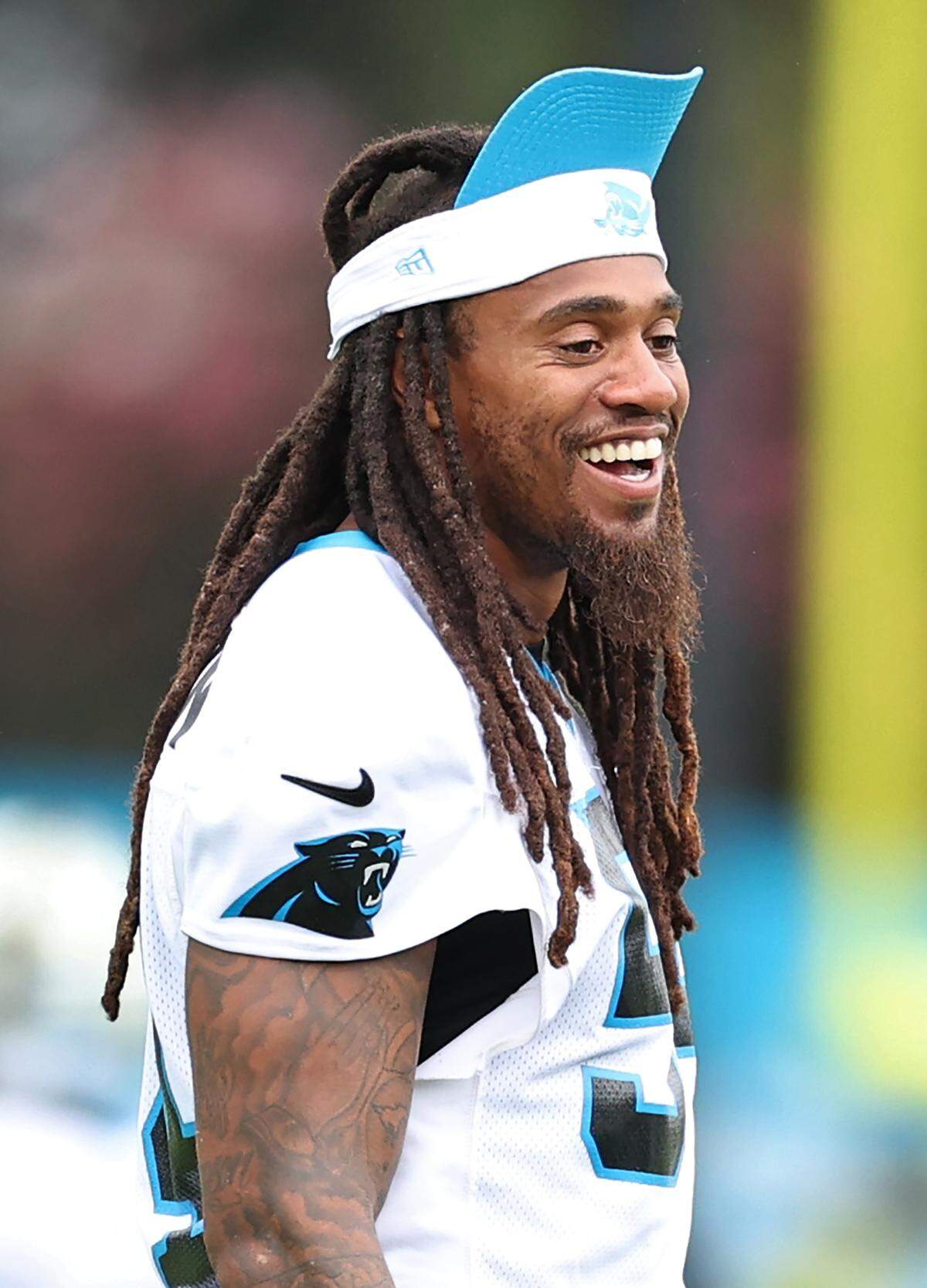 Former Carolina Panthers linebacker Shaq Thompson.