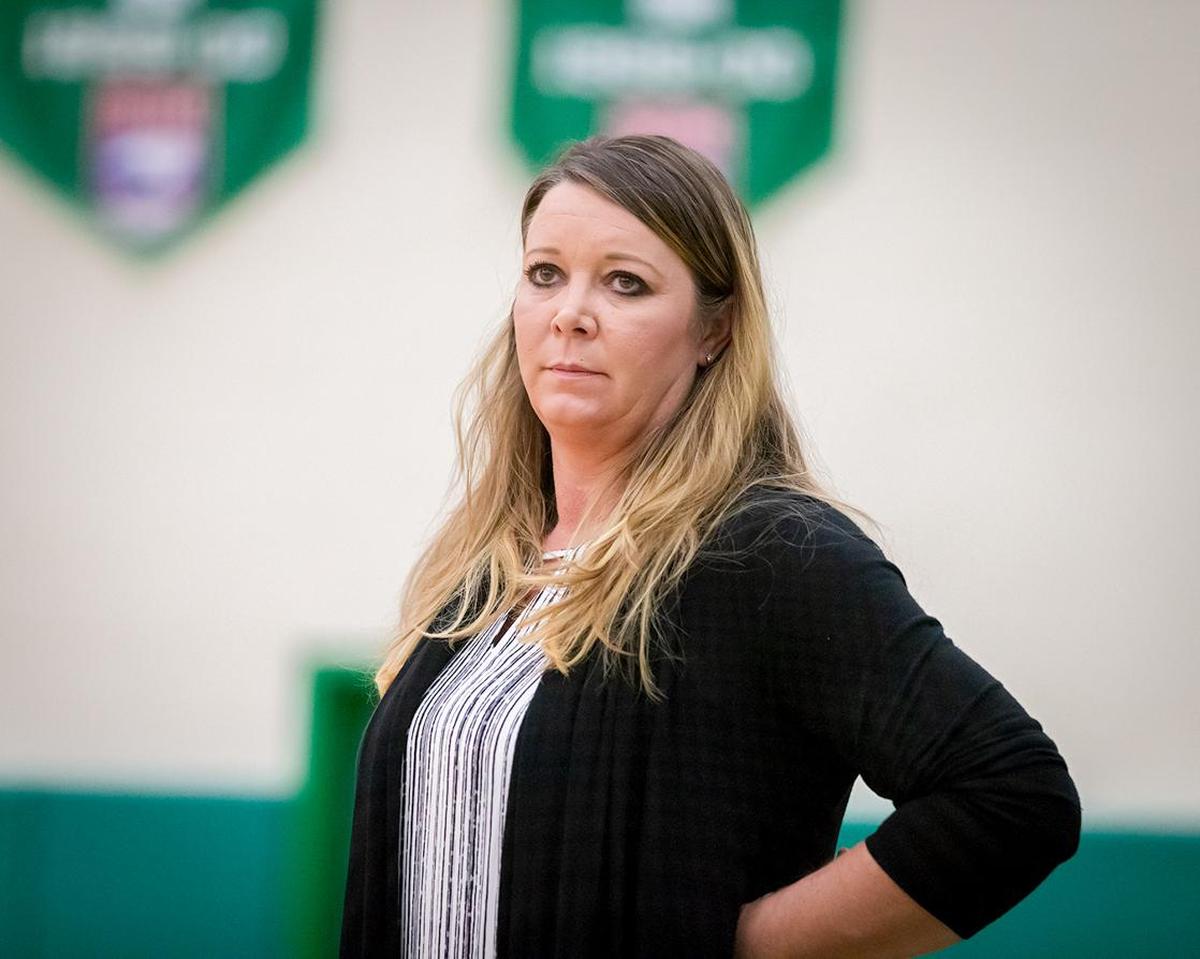South Meck girls coach Cristie Mitchell