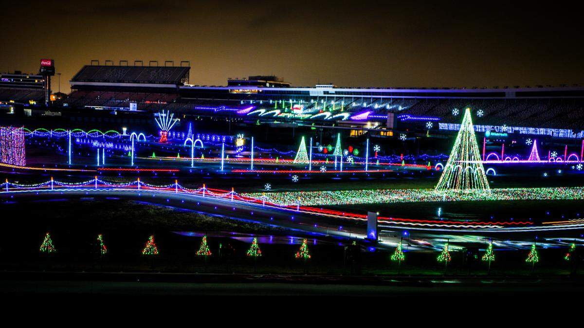Speedway Christmas at Charlotte Motor Speedway runs Nov. 17-Jan. 7, closing only Dec. 24.