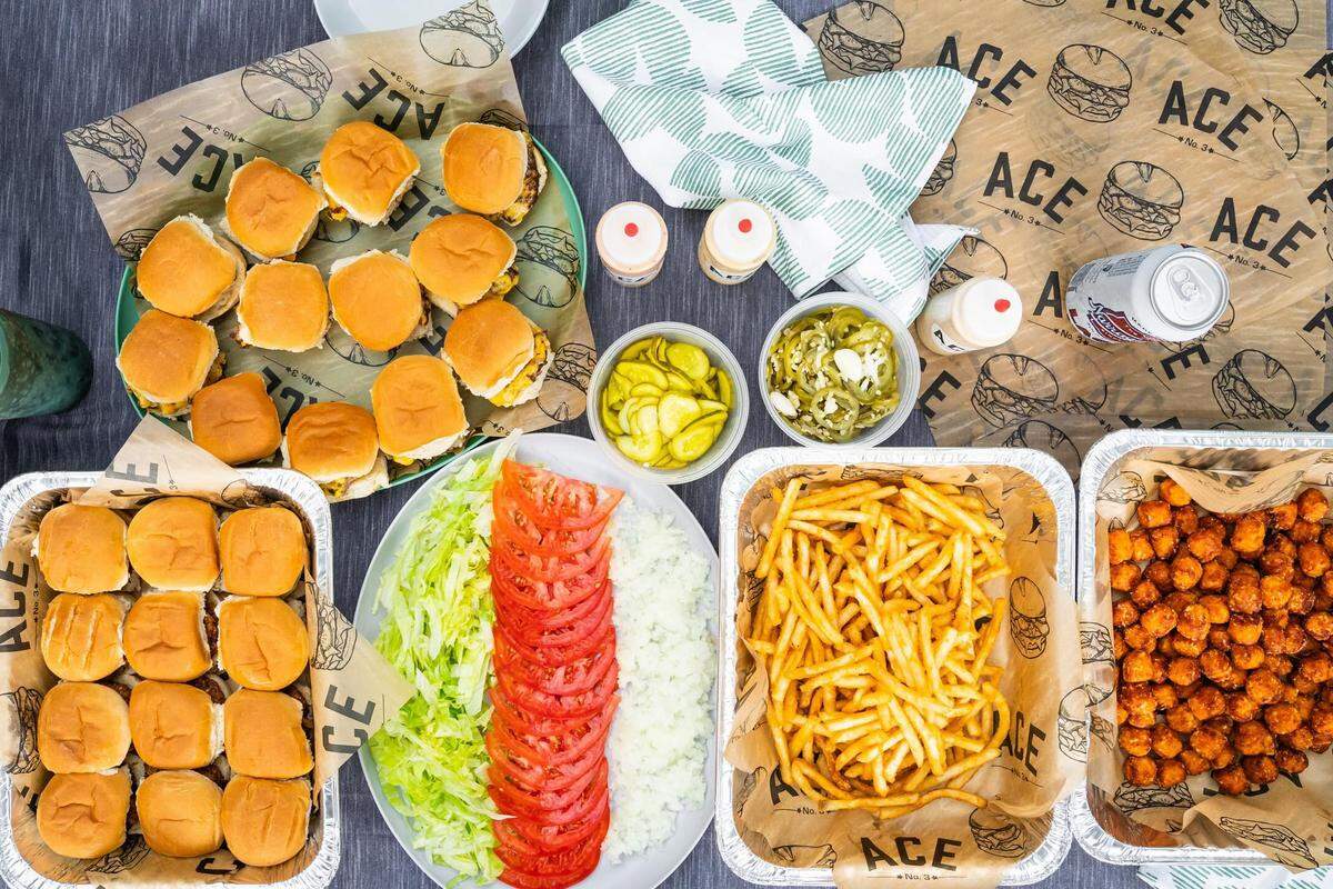 Ace No. 3 offers a sliders family meal you can feed four people with for $35.50 (or add cheese to make it $37.50).