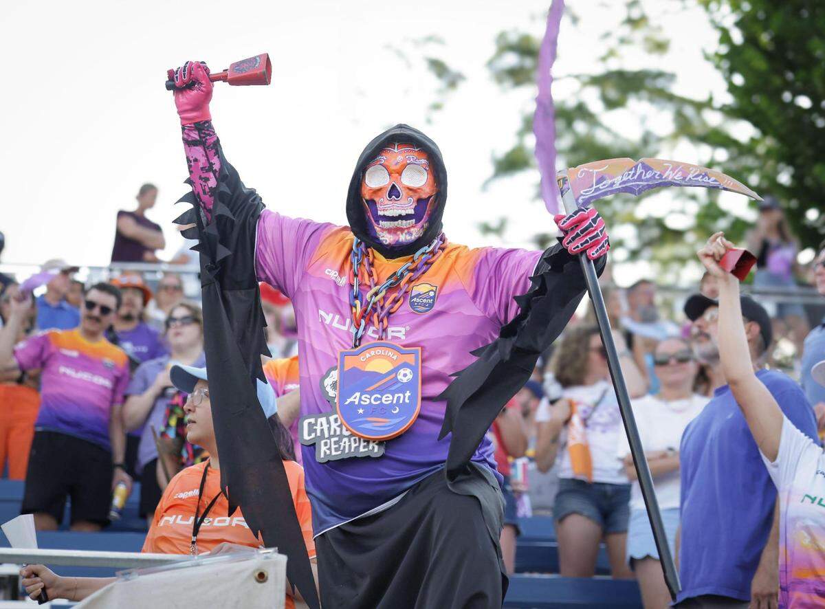 Fans eagerly anticipate the Carolina Ascent FC’s match against Fort Lauderdale United FC in the first round of the USL Super League Playoffs on Sunday, June 8, 2025.
