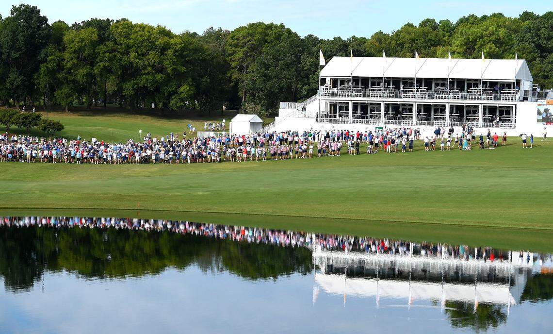 Quail Hollow Club as it looked when it hosted the Presidents Cup on Sept. 24, 2022. Scott Davenport was the club’s head golf pro since 1999, when he was hired.
