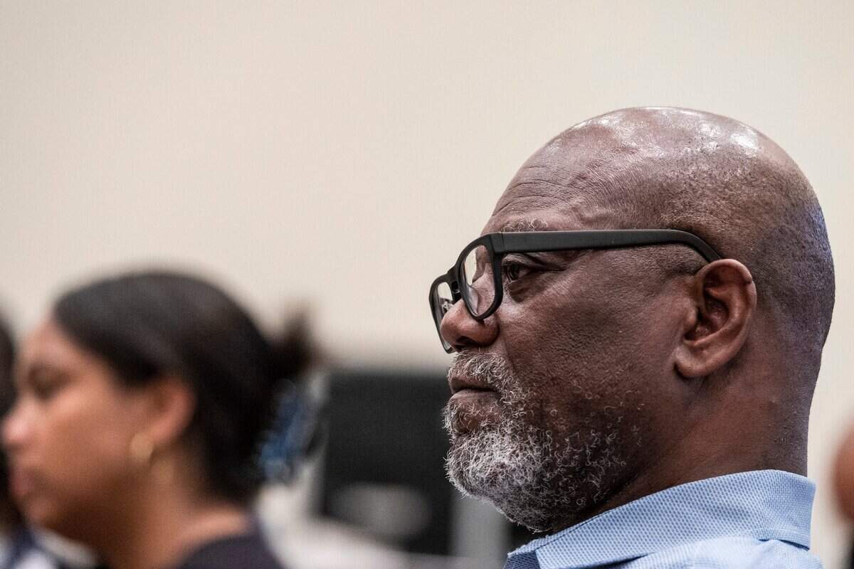 George Dunlap, District 3 Representative on the Mecklenburg County Commission, listens during the Black Political Caucus’ forum for county commissioner candidates at C N Jenkins Memorial Presbyterian Church on Thursday, March 31, 2022 in Charlotte.