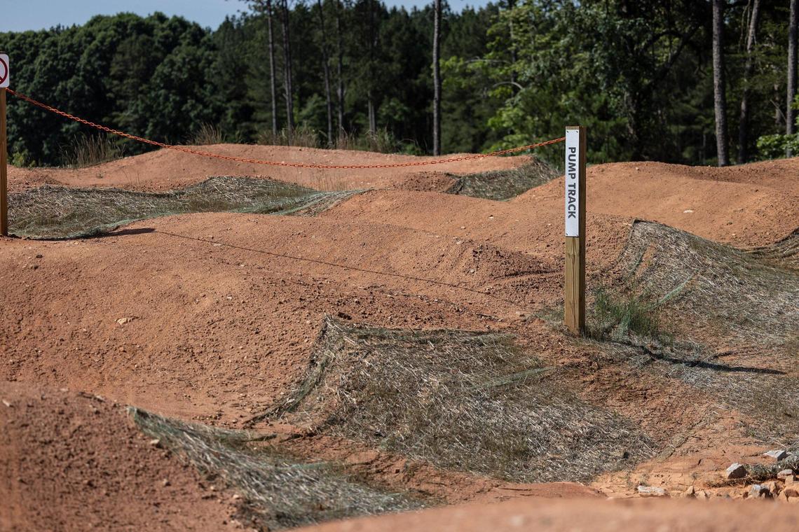 The pump track at Mountain Creek Park in Sherrills Ford, N.C., on Thursday, June 9, 2022.
