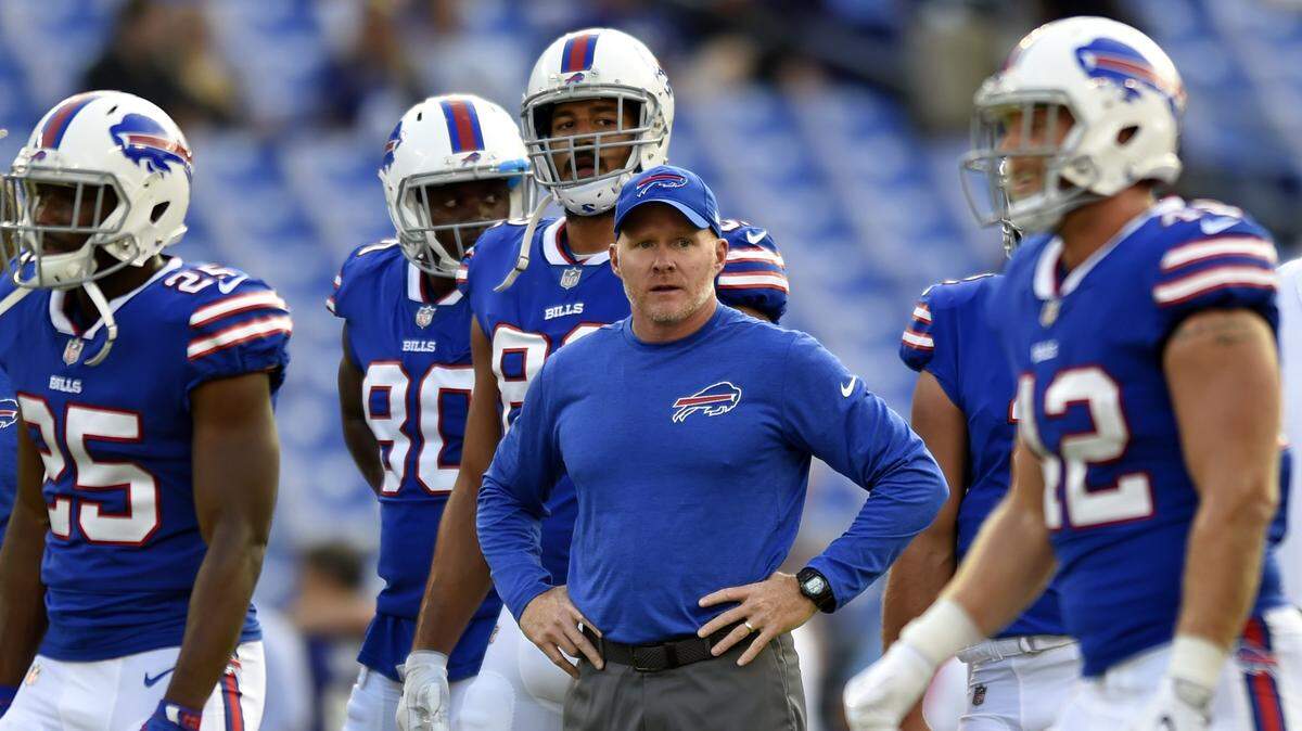 Former Panthers defensive coordinator Sean McDermott ended Buffalo’s 17-year playoff drought last season in his first year as the Bills’ head coach. McDermott says he still keeps track of Ron Rivera and the Panthers.
