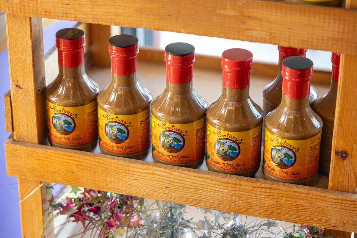 Anntony’s Caribbean Cafe’s famous Jamaican Jerk Sauce.
