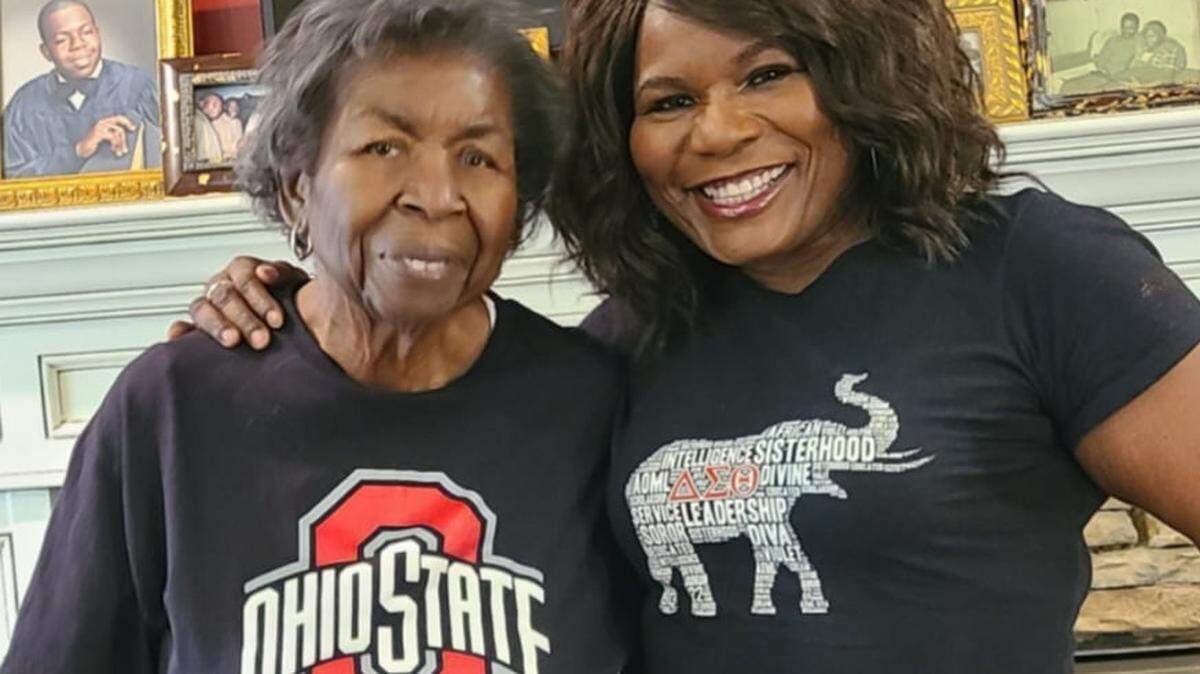 Louise Glover with Ramona Holloway. The mother and her only daughter had lived together in Belmont since 2004.