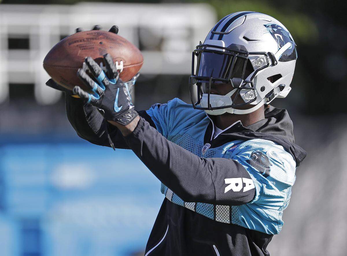 Carolina Panthers wide receiver Curtis Samuel (10) is still recovering from ankle surgery and it's not worth pushing things in June, but a better idea of where he stands coming out of this week's minicamp wouldn't hurt.