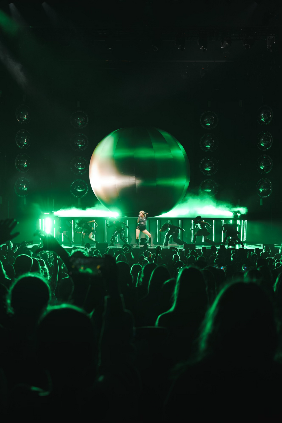 Meghan Trainor performs at PNC Music Pavilion in Charlotte on Sunday night.