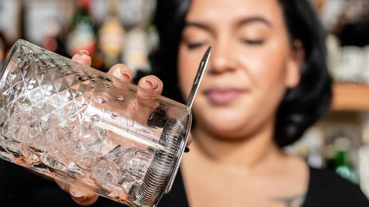 Kaleigh Williams-Brown, bar manager at Leah & Louise, works together with the kitchen staff to share seasonal ingredients so nothing goes to waste.