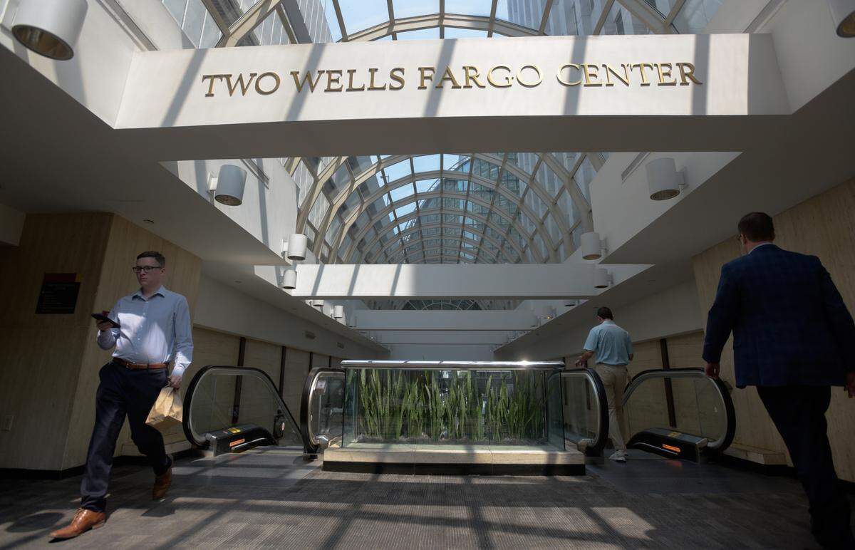 Two Wells Fargo is on the city’s radar as a building that may be in financial trouble.
