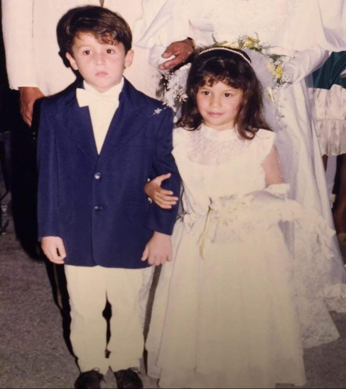 Dalton Espaillat and Dairelyn Glunt as children.