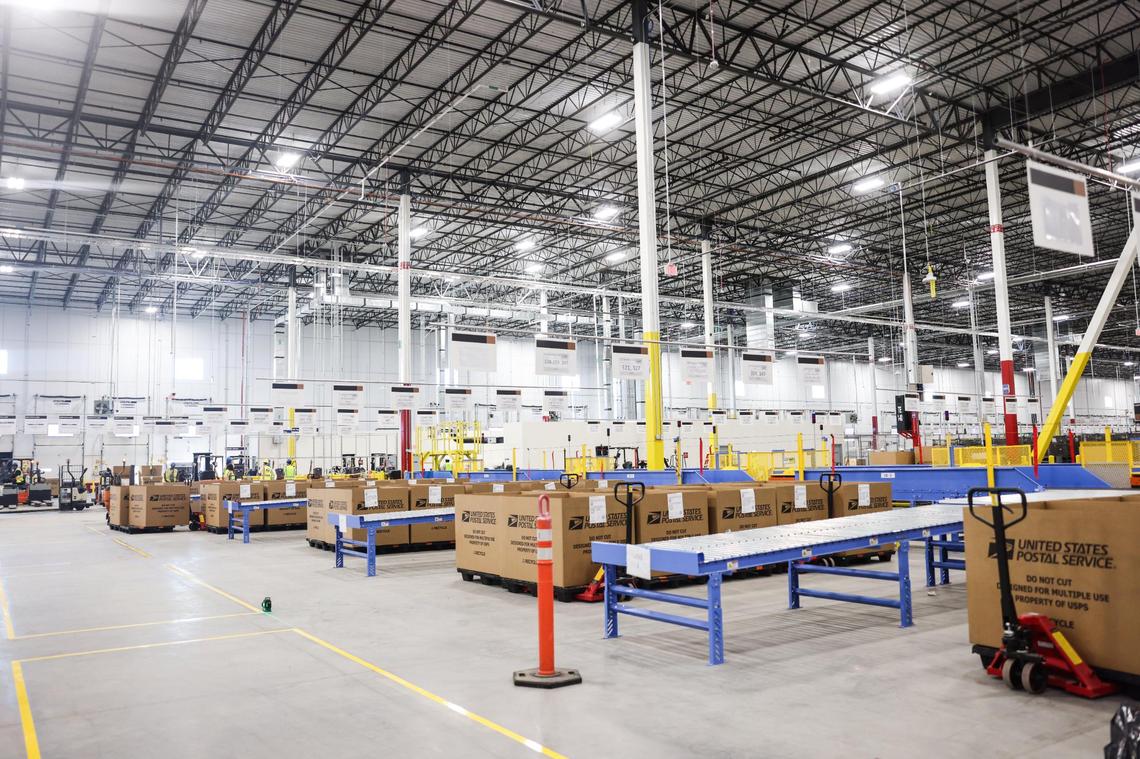 The Charlotte Regional Processing & Delivery Center is at 524 Scaleybark Road in Gastonia, just west of Charlotte.