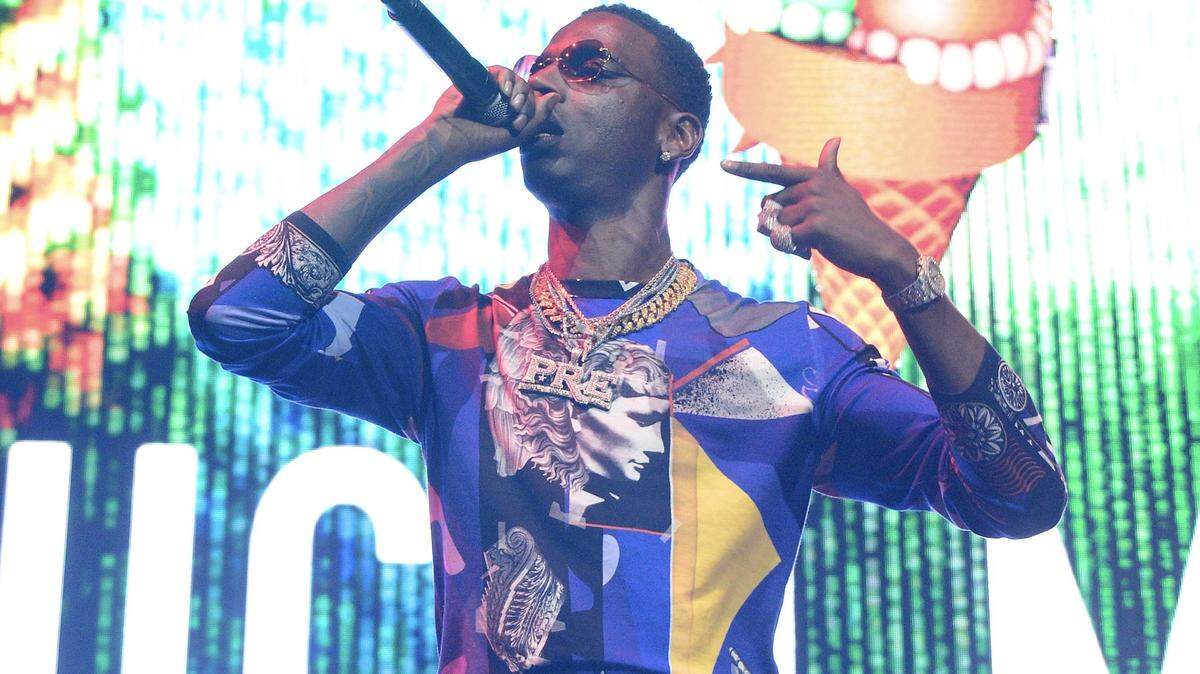 Young Dolph performs on June 24, 2017, at the BET Experience concert in Los Angeles. During a performance at the Rolling Loud hip-hop festival in Miami on Friday night, rapper Young Dolph gave $20,000 to two baristas who were fired for playing his 'Get Paid' song at a coffee shop on the Duke University campus.