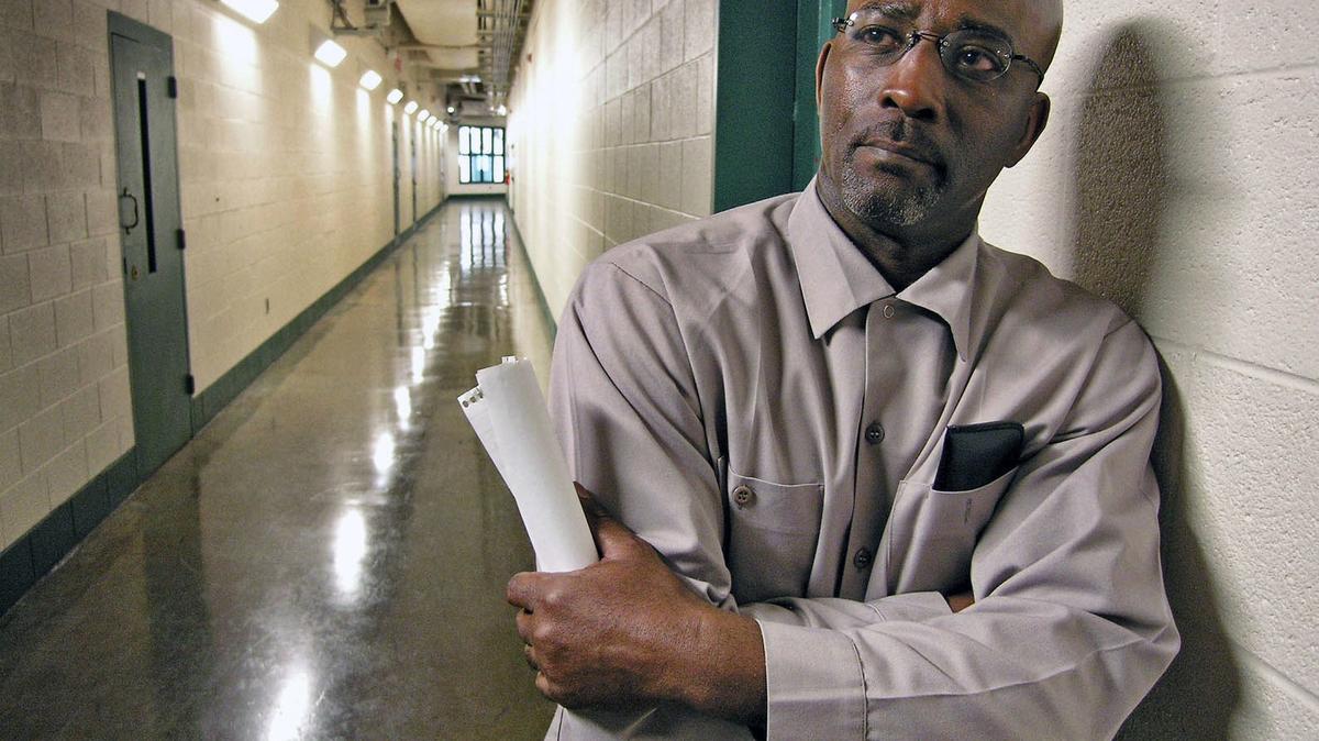Ronnie Long stands in a hallway at the Albemarle Correctional Institution in 2009. Long was convicted of rape in 1976 in Concord, NC. Long’s conviction has stood for 44 years despite growing evidence that police and state investigators withheld evidence.