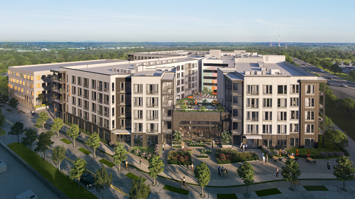 The Residences at The Pass will have 335 apartment units that will be ready in the summer of 2025.