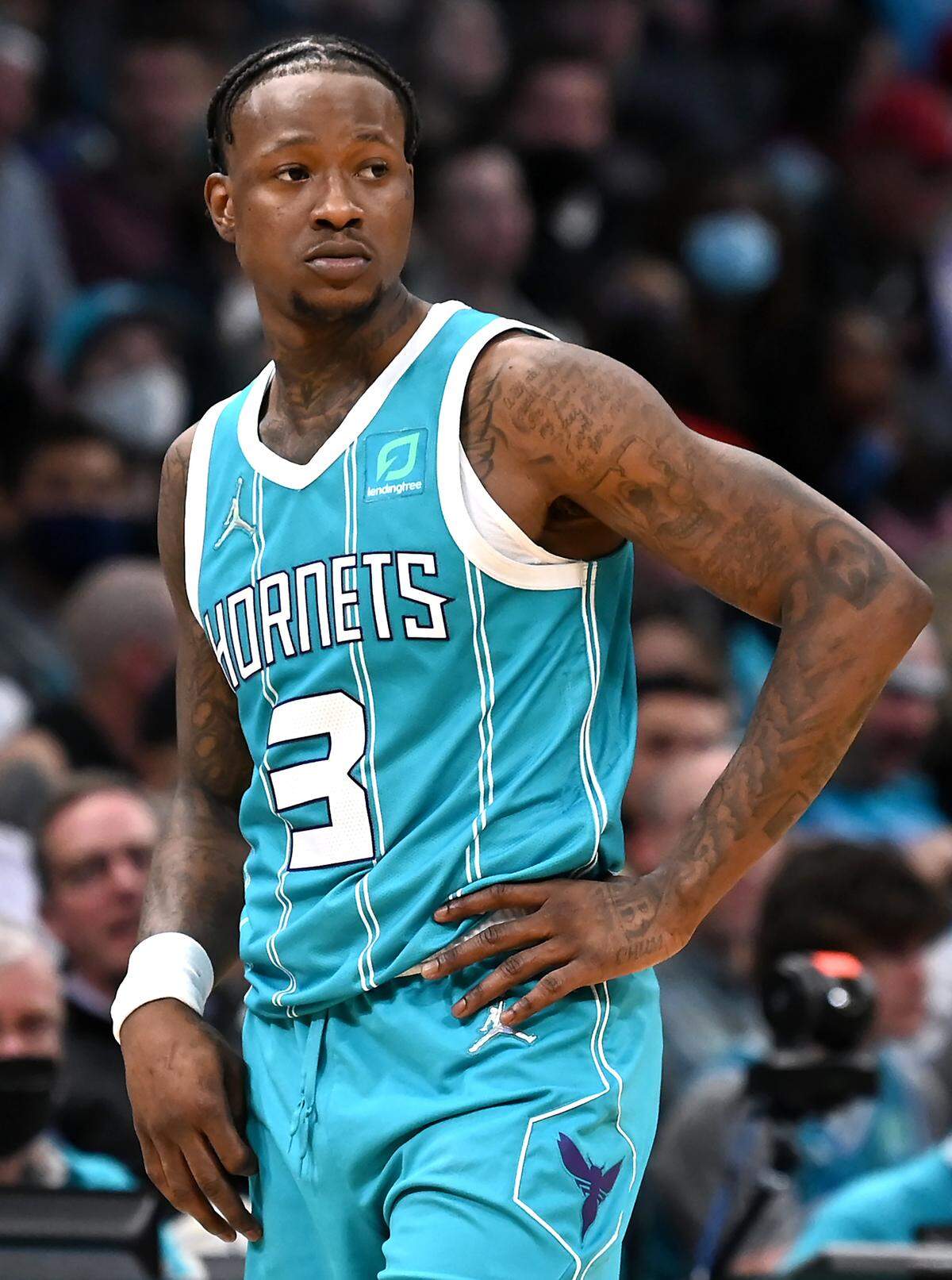 Charlotte Hornets guard Terry Rozier got his first tattoo when he was 14 years old. RozierÕs first tattoo was a basketball with a crown on it and his name over it.