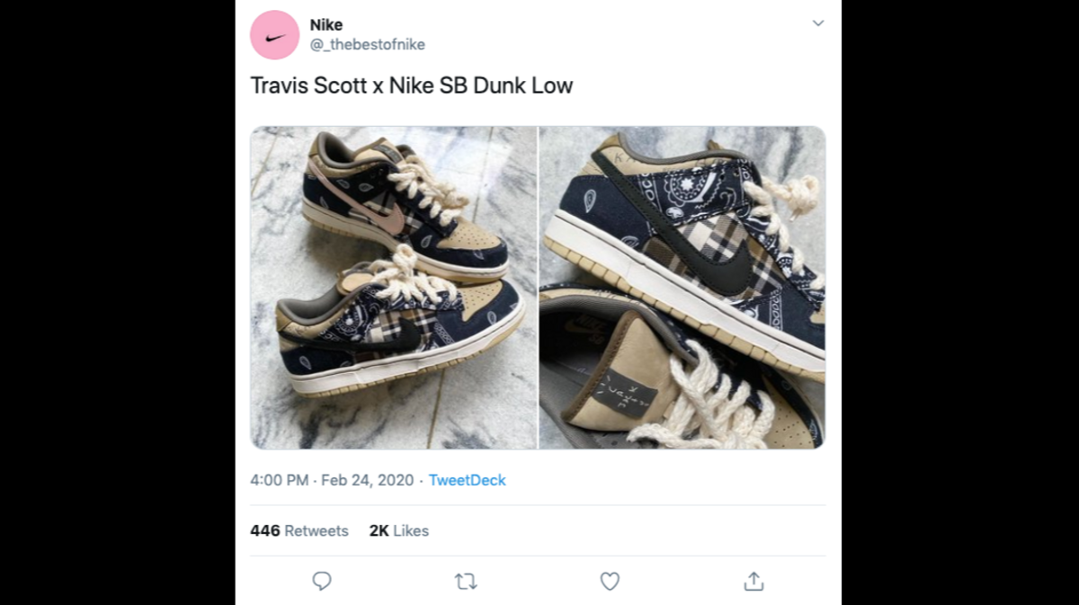 Police in North Carolina are looking for someone who stole three pairs of the Travis Scott x Nike SB Dunk Low sneakers valued at $2,400 a pair.