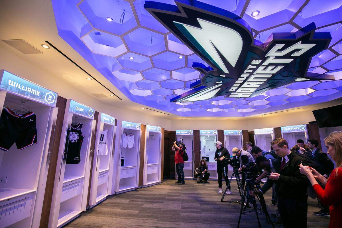 An exclusive look into the Hornets locker room where All-Star athletes will be on Sunday at the Spectrum Center in Charlotte on February 14, 2019.