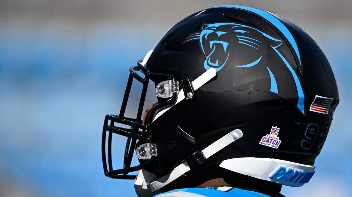 Oct 13, 2024; Charlotte, North Carolina, USA; Carolina Panthers defensive tackle Shy Tuttle (99) before the game at Bank of America Stadium. Mandatory Credit: Bob Donnan-Imagn Images