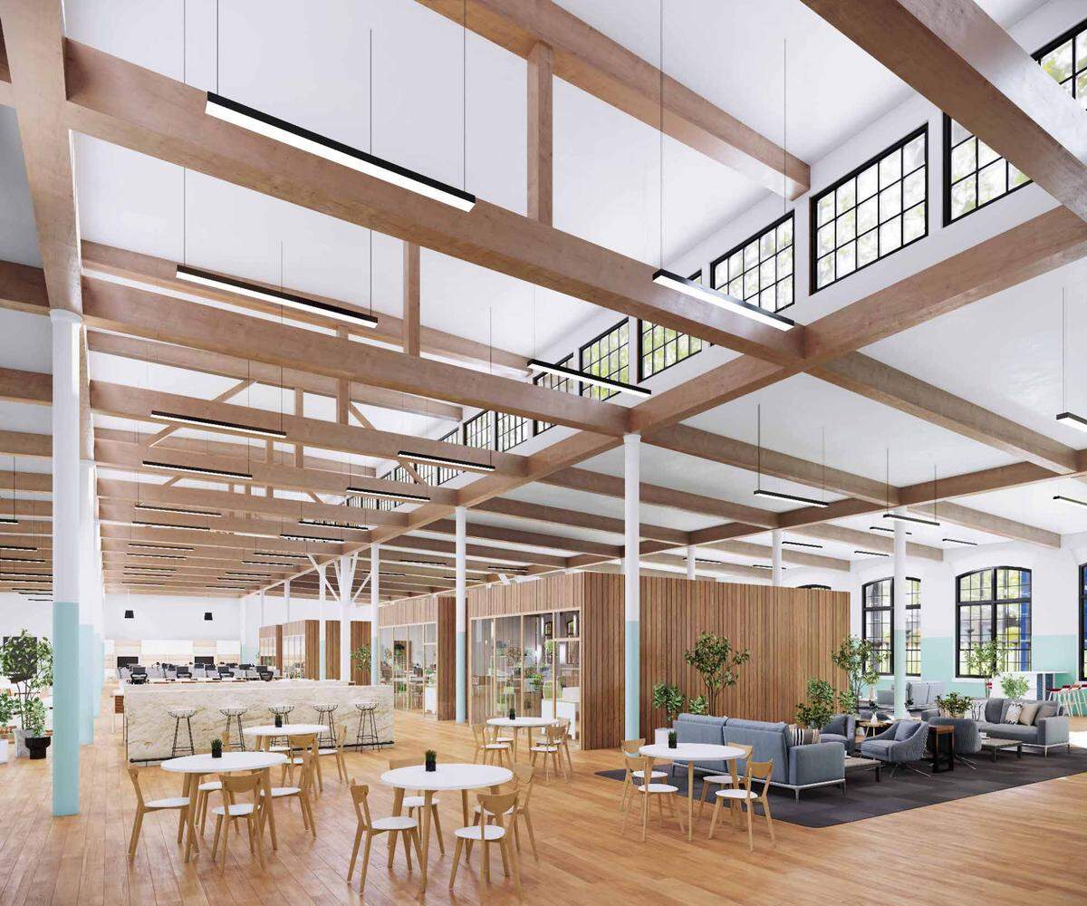 The reimagined Savona Mill will feature 200,000 square feet of office and retail space, plus about 600 apartments.
